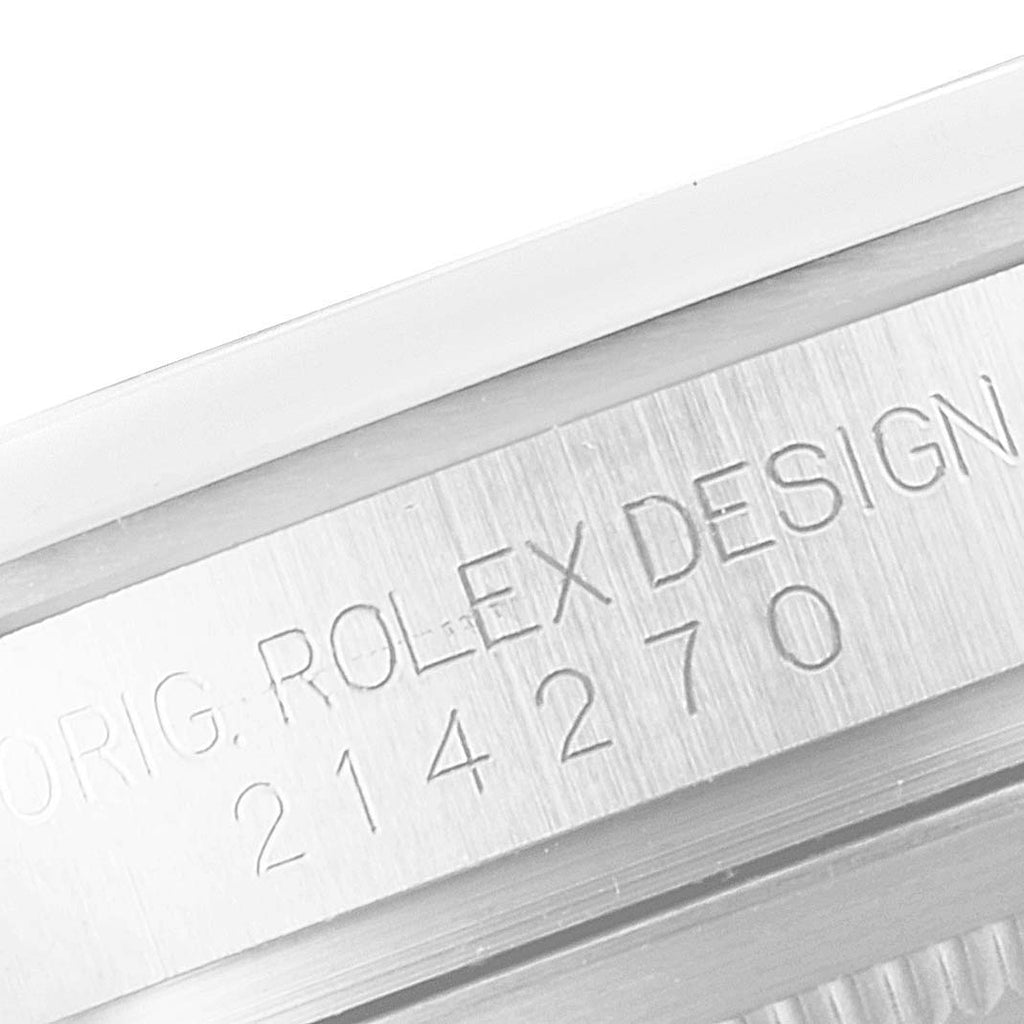 Rolex Explorer I Luminescent Arabic Numerals Mens Watch 214270 Box Card