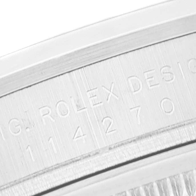 Rolex Explorer I Luminous Numbers Steel Mens Watch 114270 Box Papers