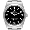 Rolex Explorer I Luminous Numbers Steel Mens Watch 114270 Box Papers