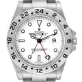 Rolex Explorer II 40mm Polar White Dial Steel Mens Watch 16570 Unworn NOS