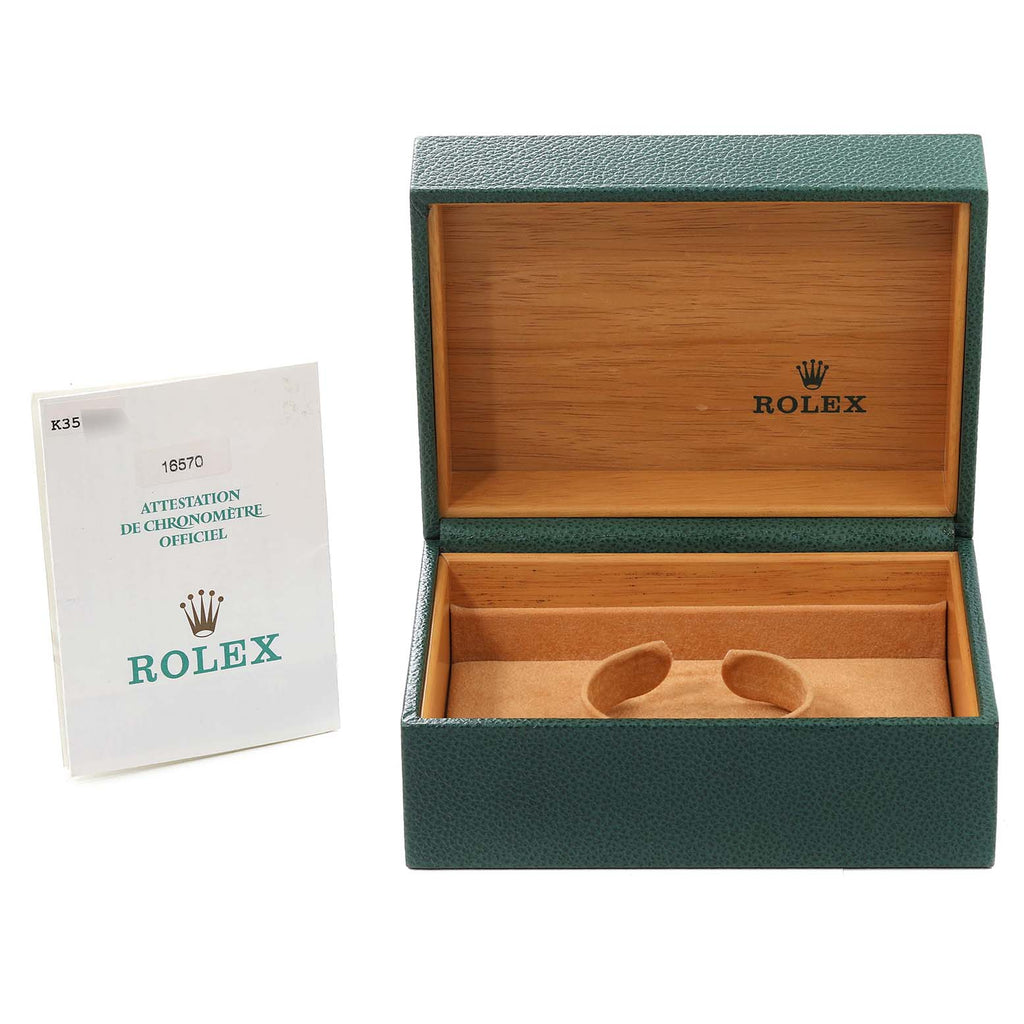Rolex Explorer II 40mm Polar White Dial Steel Mens Watch 16570 Unworn NOS