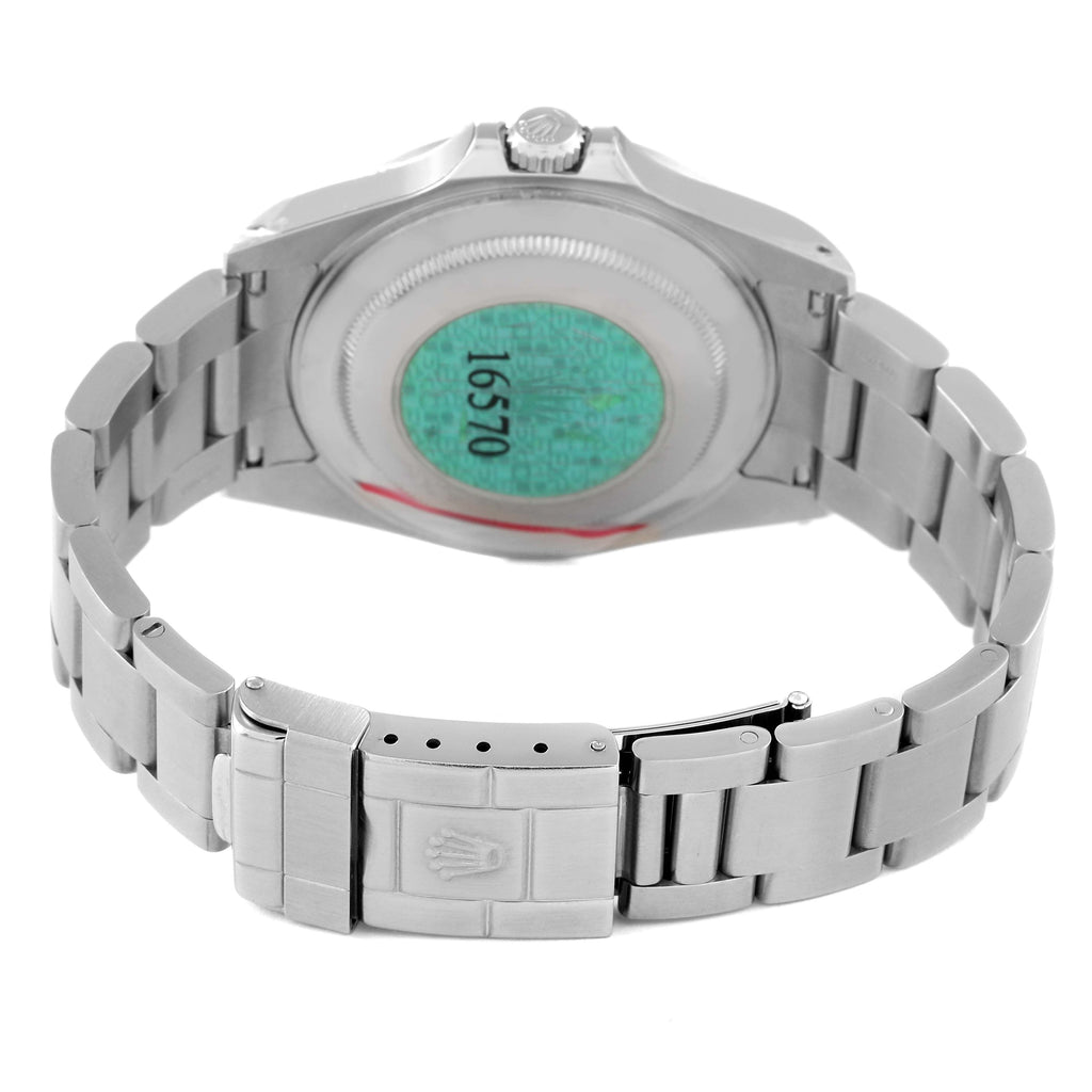 Rolex Explorer II 40mm Polar White Dial Steel Mens Watch 16570 Unworn NOS