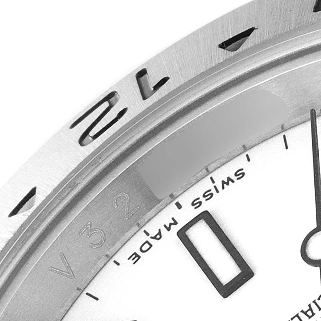 Rolex Explorer II White Polar Dial Parachrom Hairspring Steel Mens Watch 16570 Box Card
