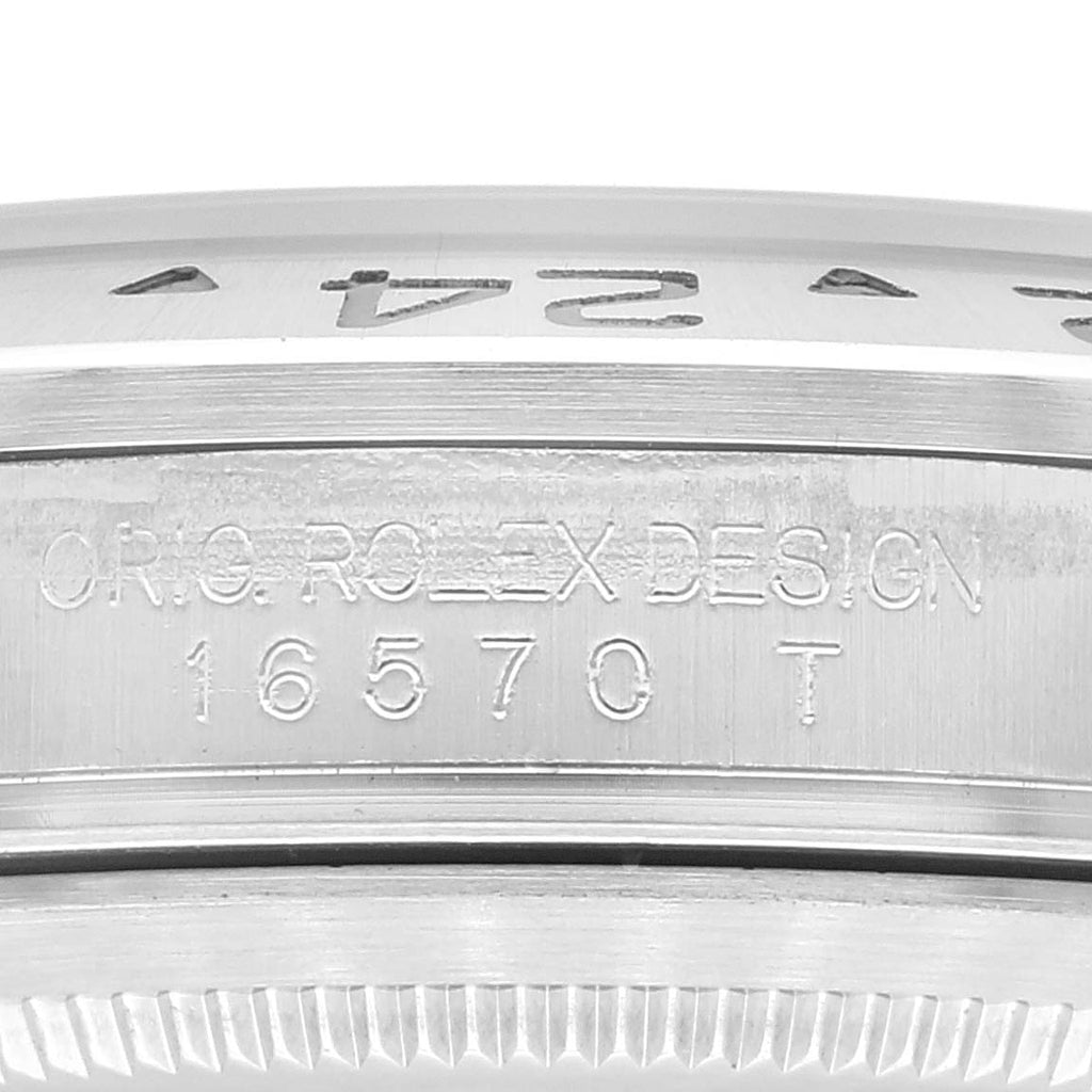 Rolex Explorer II 40mm White Dial Parachrom Hairspring Watch 16570 Box Card