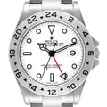 Rolex Explorer II 40mm White Dial Parachrom Hairspring Watch 16570 Box Card
