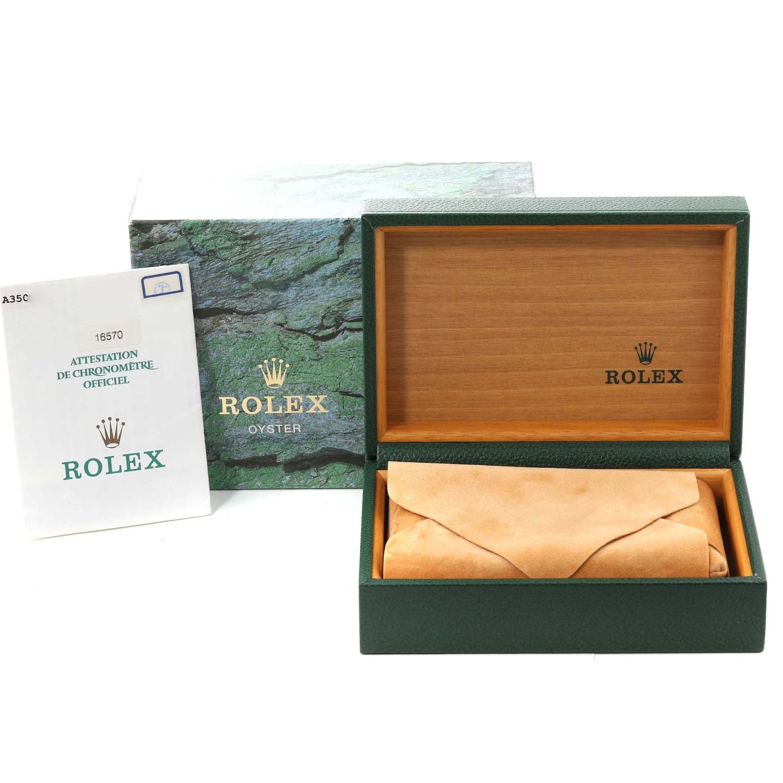 Rolex Explorer II 40mm Polar White Dial Automatic Watch 16570 Box Papers