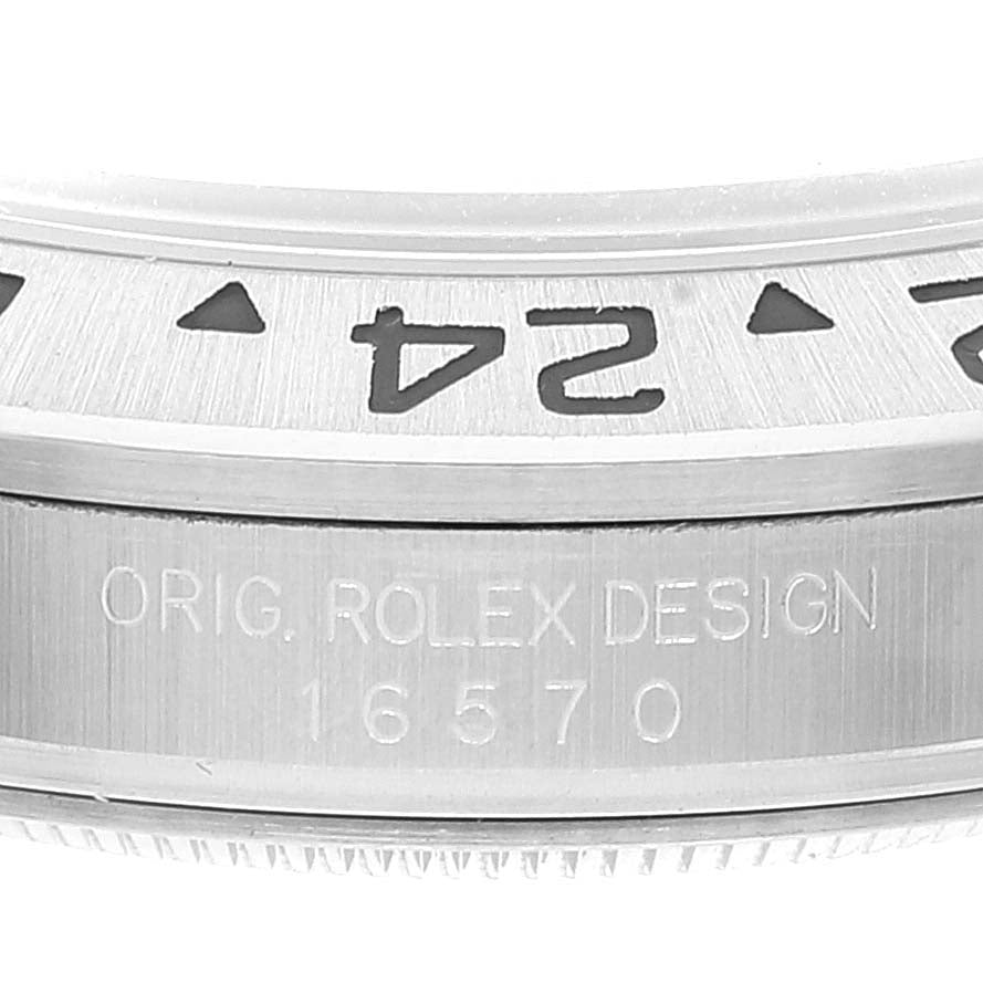 Rolex Explorer II 40mm White Polar Dial Red Hand Steel Mens Watch 16570
