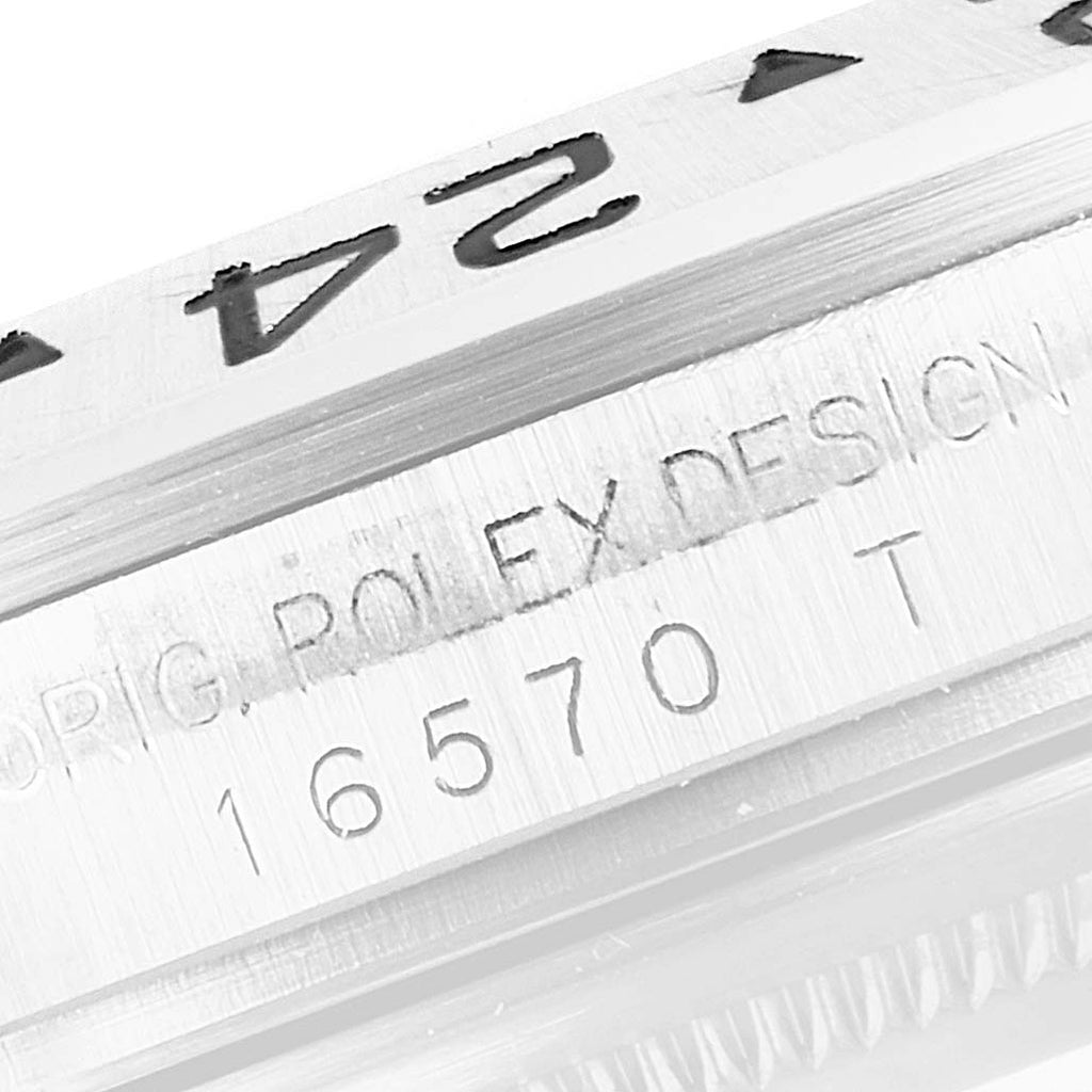 Rolex Explorer II 40mm White Dial Steel Mens Watch 16570 Box Card