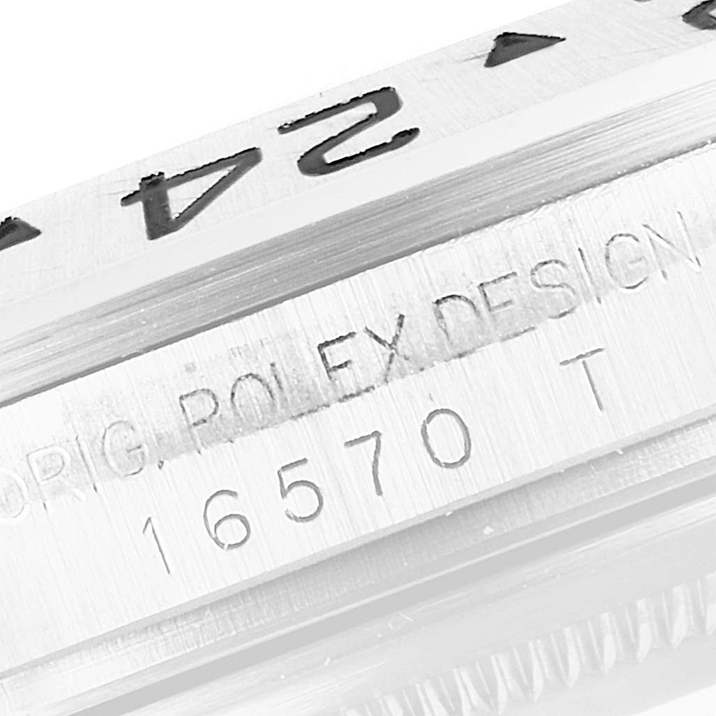 Rolex Explorer II 40mm White Dial Steel Mens Watch 16570 Box Card