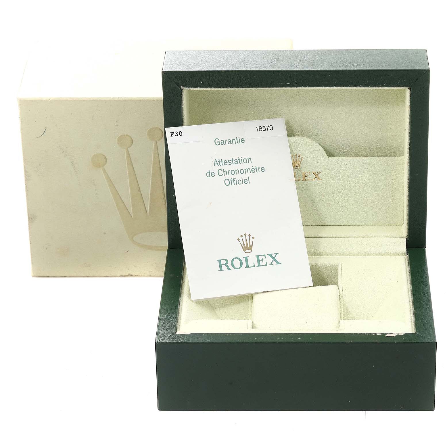 Rolex Explorer II 40mm White Polar Dial Steel Mens Watch 16570 Box Papers