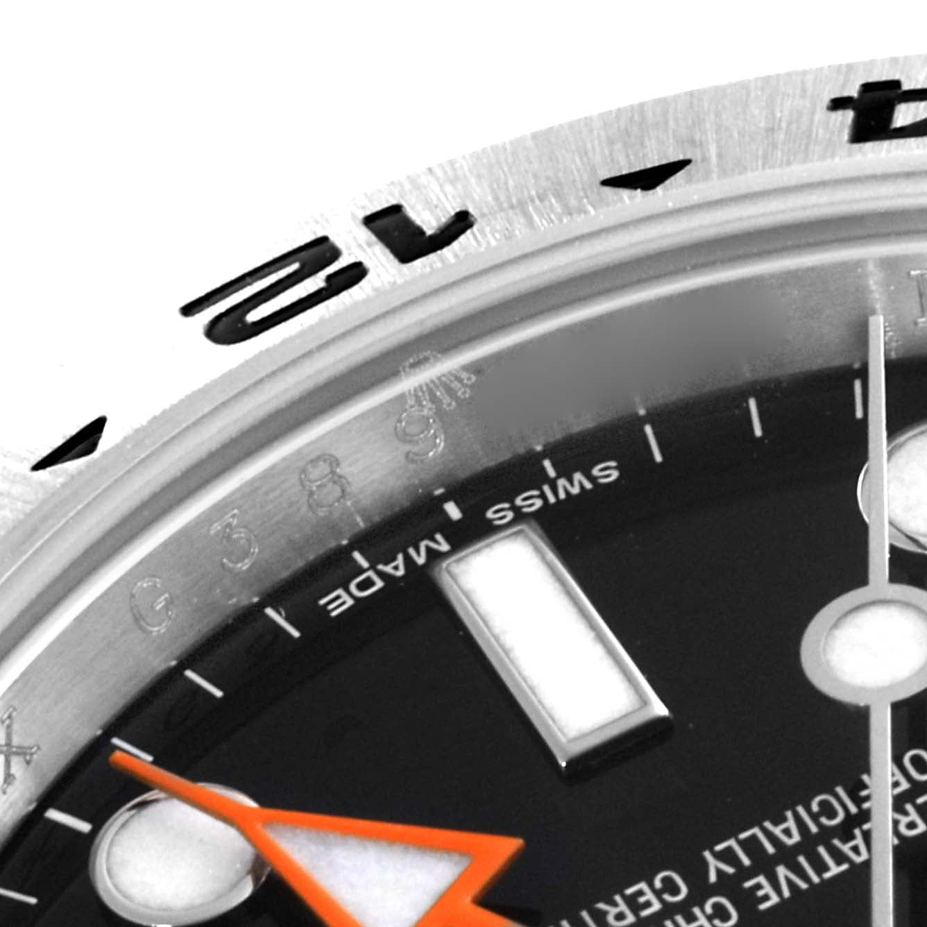 Rolex Explorer II 42 Black Dial Orange Hand Mens Watch 216570 Box Card