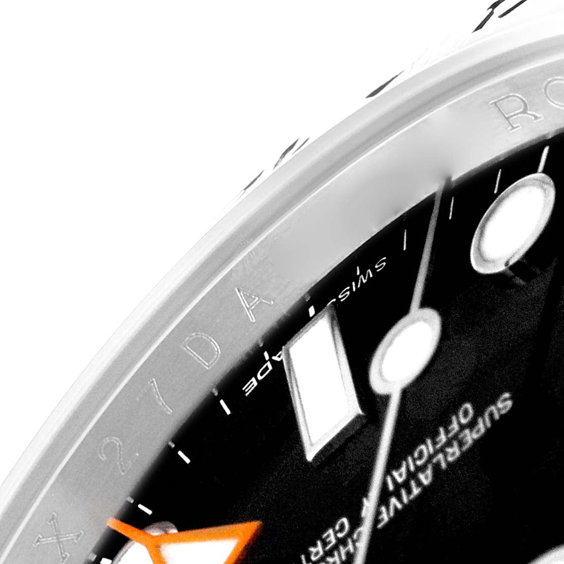 Rolex Explorer II 42 Black Dial Orange Hand Steel Watch 216570