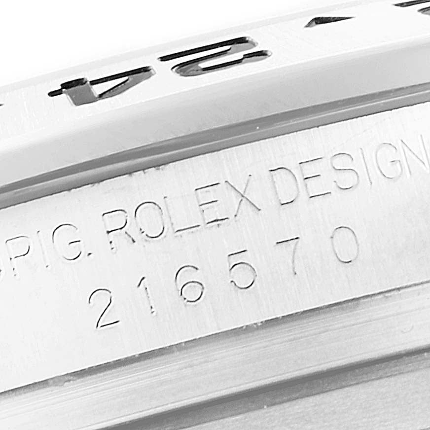 Rolex Explorer II 42 White Polar Dial Orange Hand Steel Mens Watch 216570