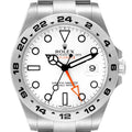 Rolex Explorer II 42 White Dial Orange Hand Steel Mens Watch 216570
