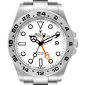 Rolex Explorer II White Polar Dial Orange Hand Steel Mens Watch 226570 Unworn