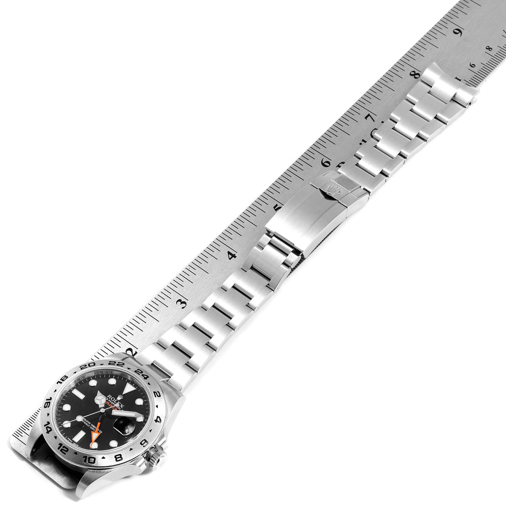 Rolex Explorer II 42mm Black Dial Steel Mens Watch 216570 Box Card