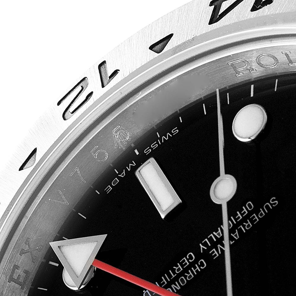 Rolex Explorer II Black Dial Parachrom Hairspring Mens Watch 16570