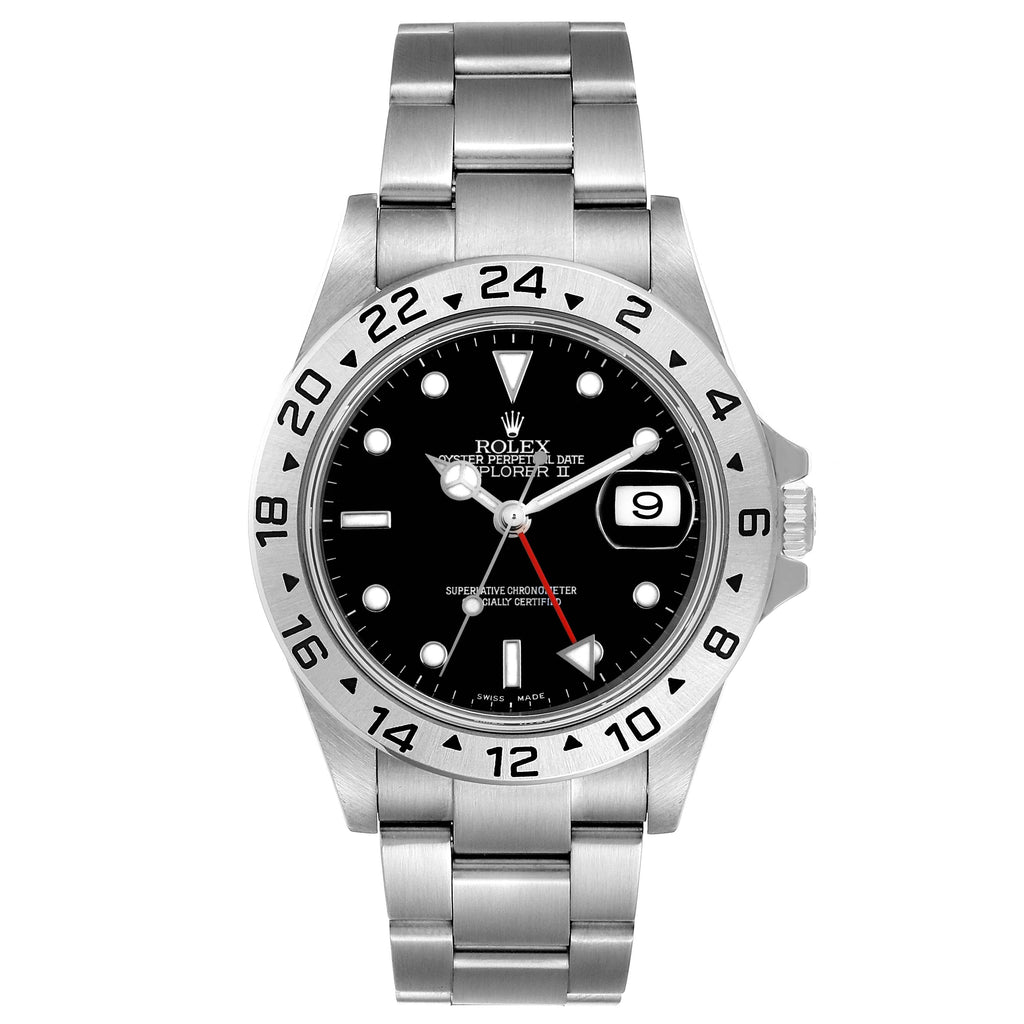 Rolex Explorer II Black Dial Mens Watch 16570