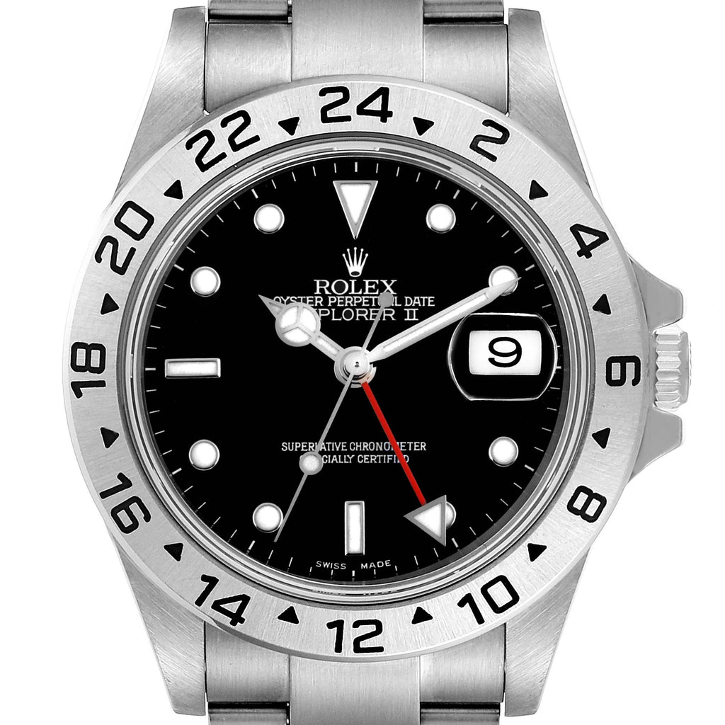 Rolex Explorer II Black Dial Mens Watch 16570