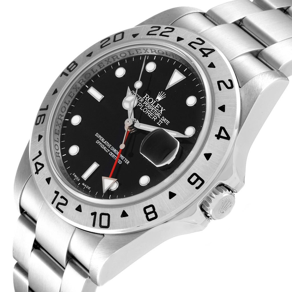 Rolex Explorer II Black Dial Mens Watch 16570