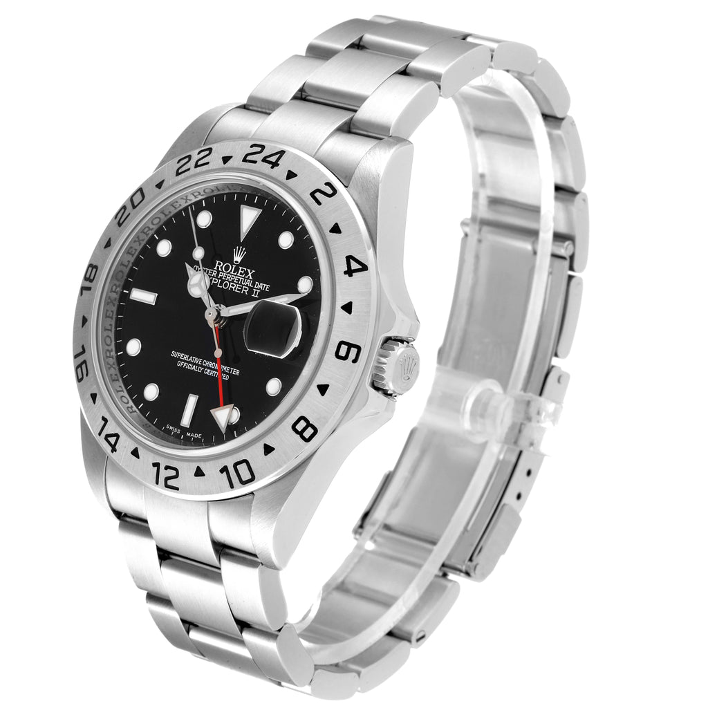 Rolex Explorer II Black Dial Mens Watch 16570