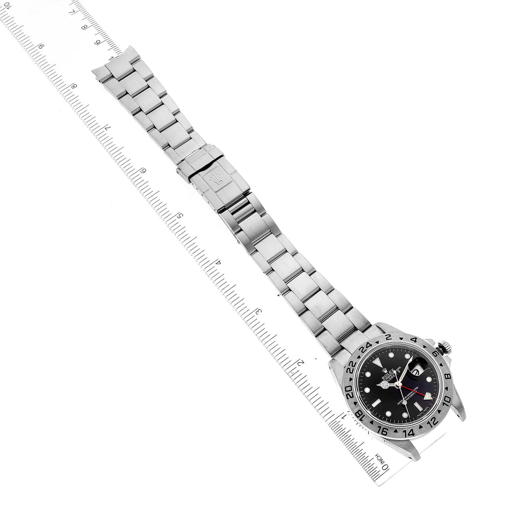 Rolex Explorer II Black Dial Mens Watch 16570 Box Papers