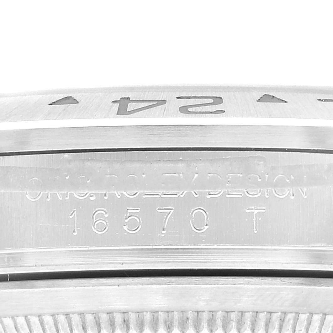 Rolex Explorer II Black Dial Parachrom Hairspring Steel Watch 16570 Box Card