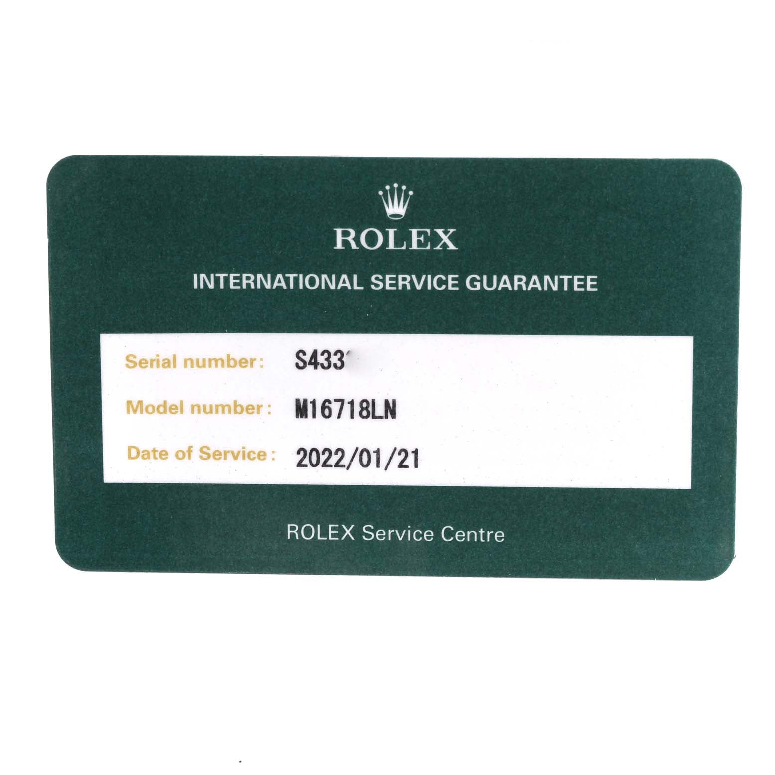 Rolex GMT Master 18K Yellow Gold Black Dial Mens Watch 16718 Box Service Card
