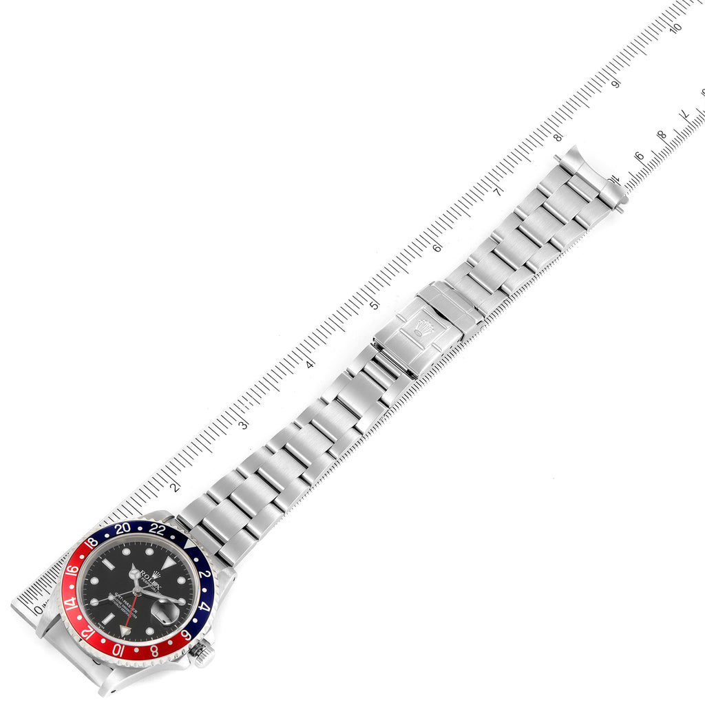 Rolex GMT Master 40mm Blue Red Pepsi Bezel Steel Watch 16700 Box Service Card