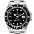 Rolex GMT Master Black Bezel Automatic Steel Mens Watch 16700 Box Service Card