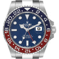 Rolex GMT Master II White Gold Pepsi Bezel Mens Watch 126719 Box Card