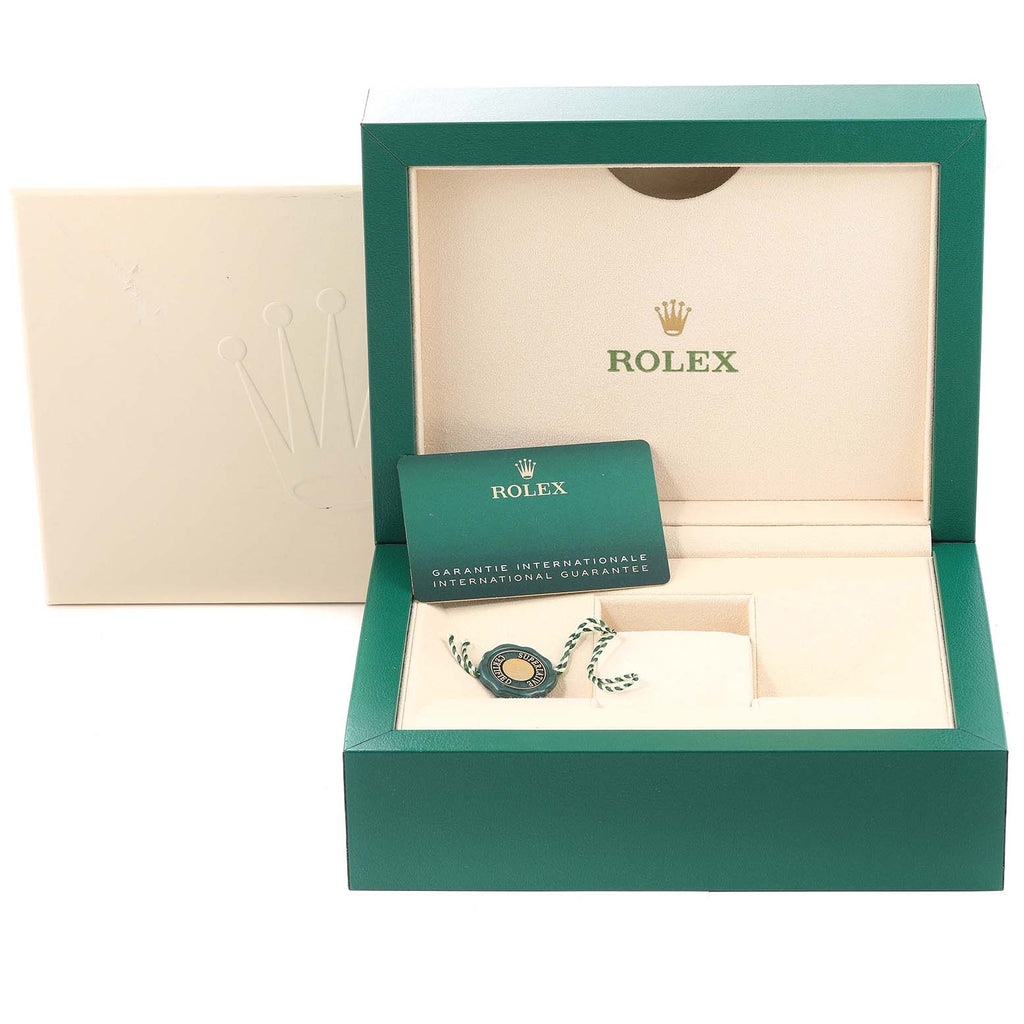 Rolex GMT Master II White Gold Pepsi Bezel Mens Watch 126719 Box Card