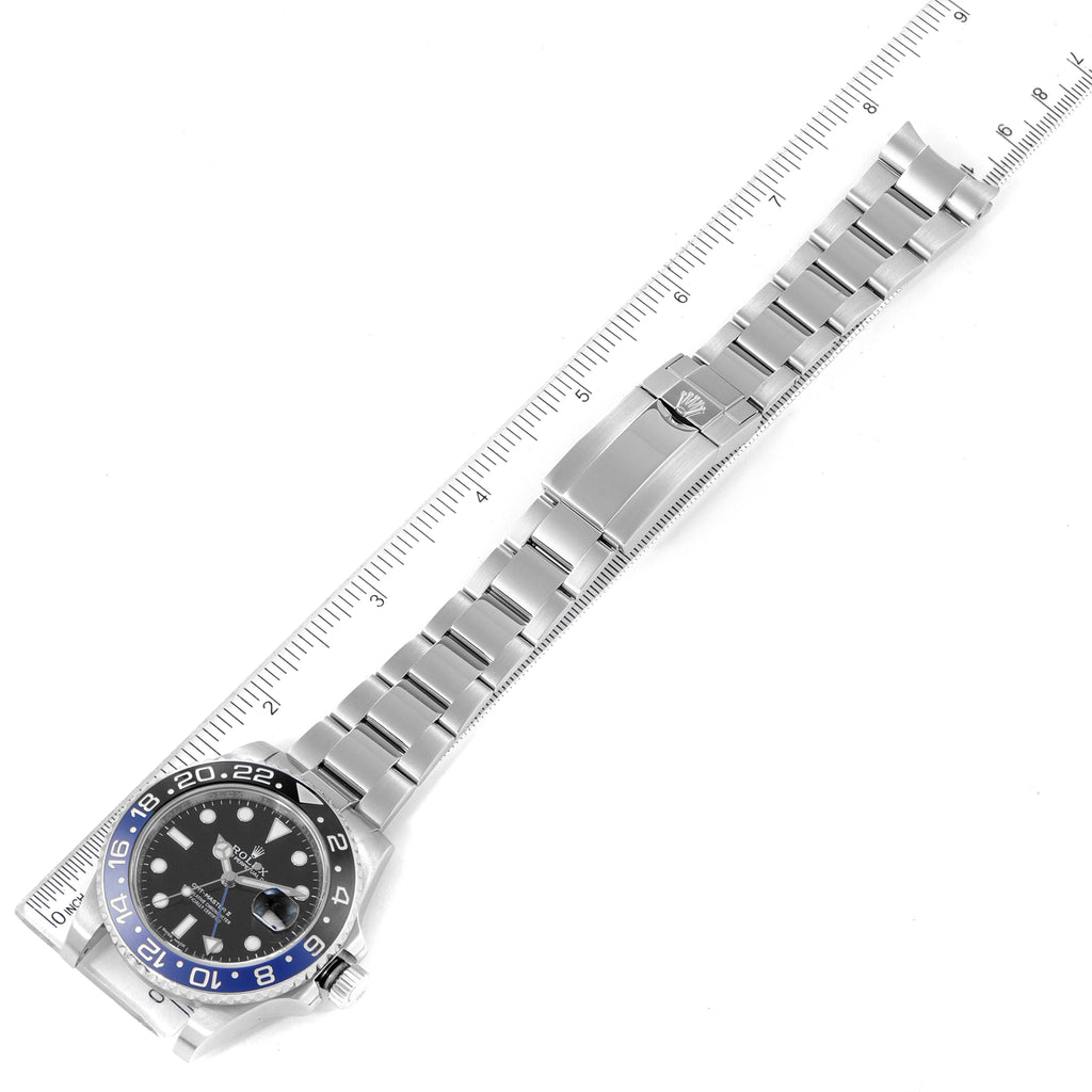 Rolex GMT Master II Batman Blue Black Ceramic Bezel Steel Watch 116710