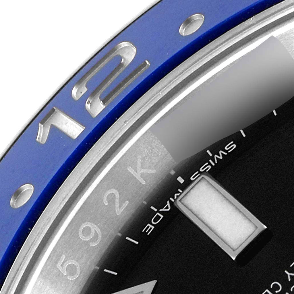 Rolex GMT Master II Batman Blue Black Ceramic Bezel Steel Watch 116710BLNR