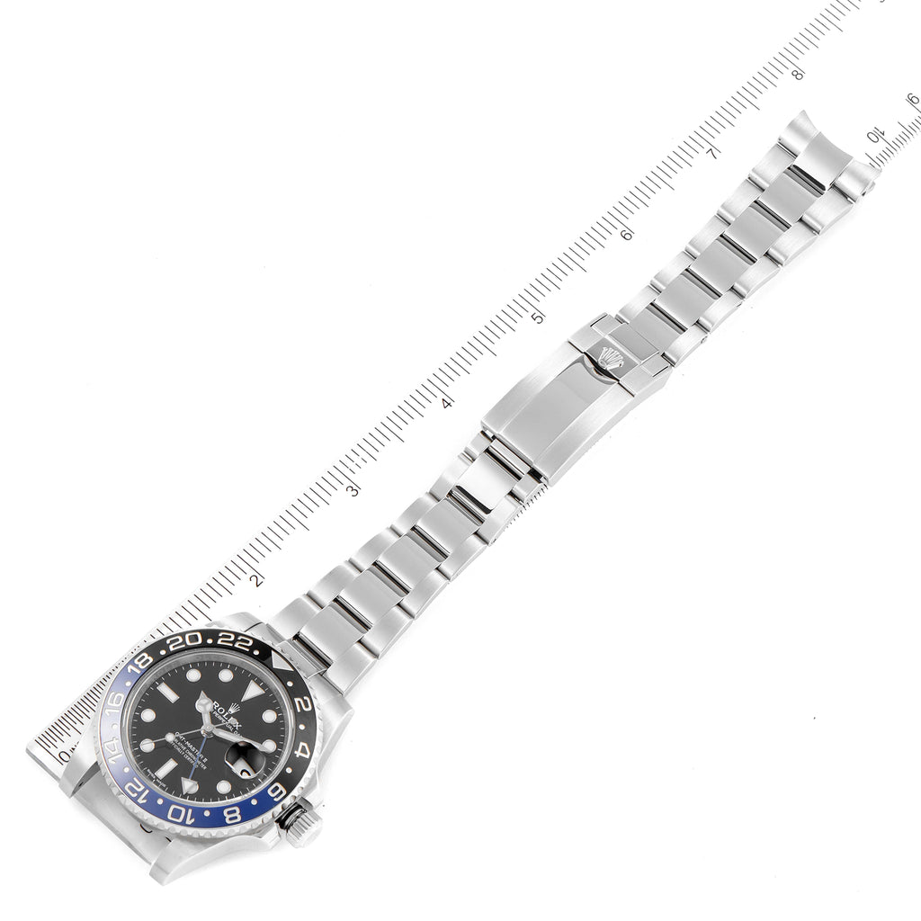 Rolex GMT Master II Batman Blue Black Ceramic Bezel Steel Watch 116710BLNR