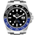 Rolex GMT Master II Batman Blue Black Ceramic Bezel Steel Watch 116710 Unworn
