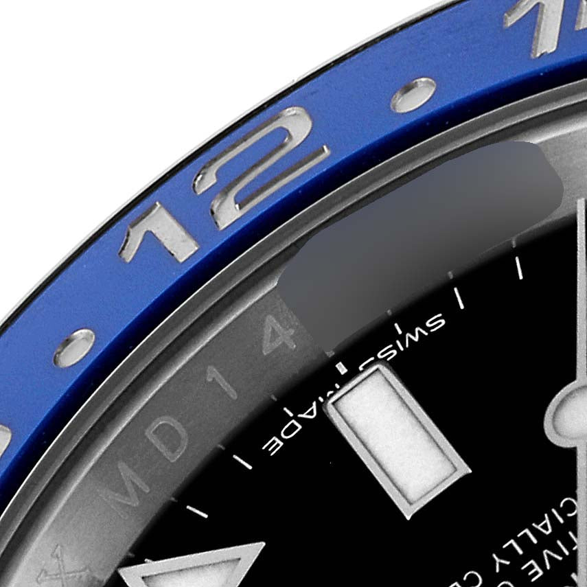 Rolex GMT Master II Black Blue Batman Ceramic Bezel Mens Watch 116710 Box Card