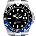 Rolex GMT Master II Black Blue Batman Ceramic Bezel Steel Mens Watch 126710