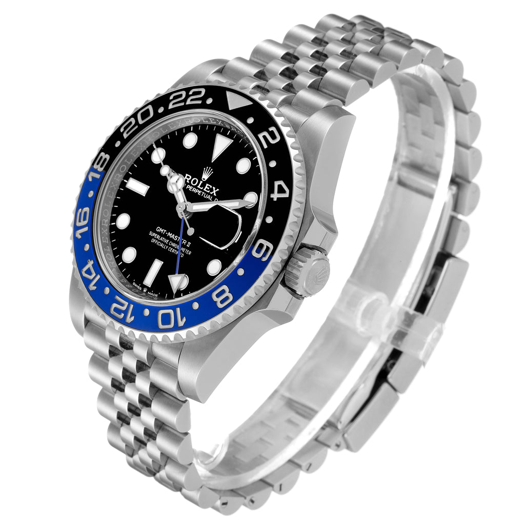 Rolex GMT Master II Black Blue Batman Batgirl Mens Watch 126710 Box Card