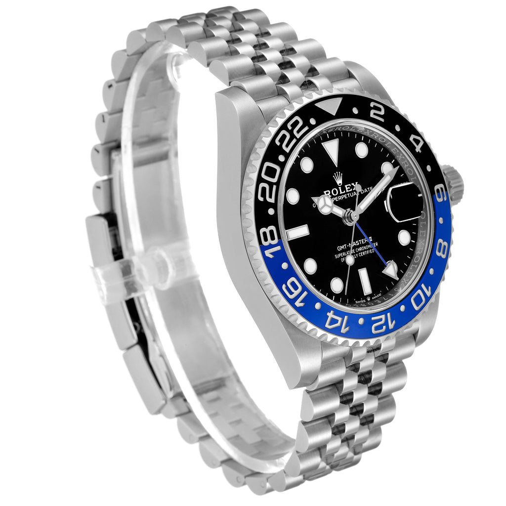 Rolex GMT Master II Black Blue Batman Batgirl Mens Watch 126710 Box Card