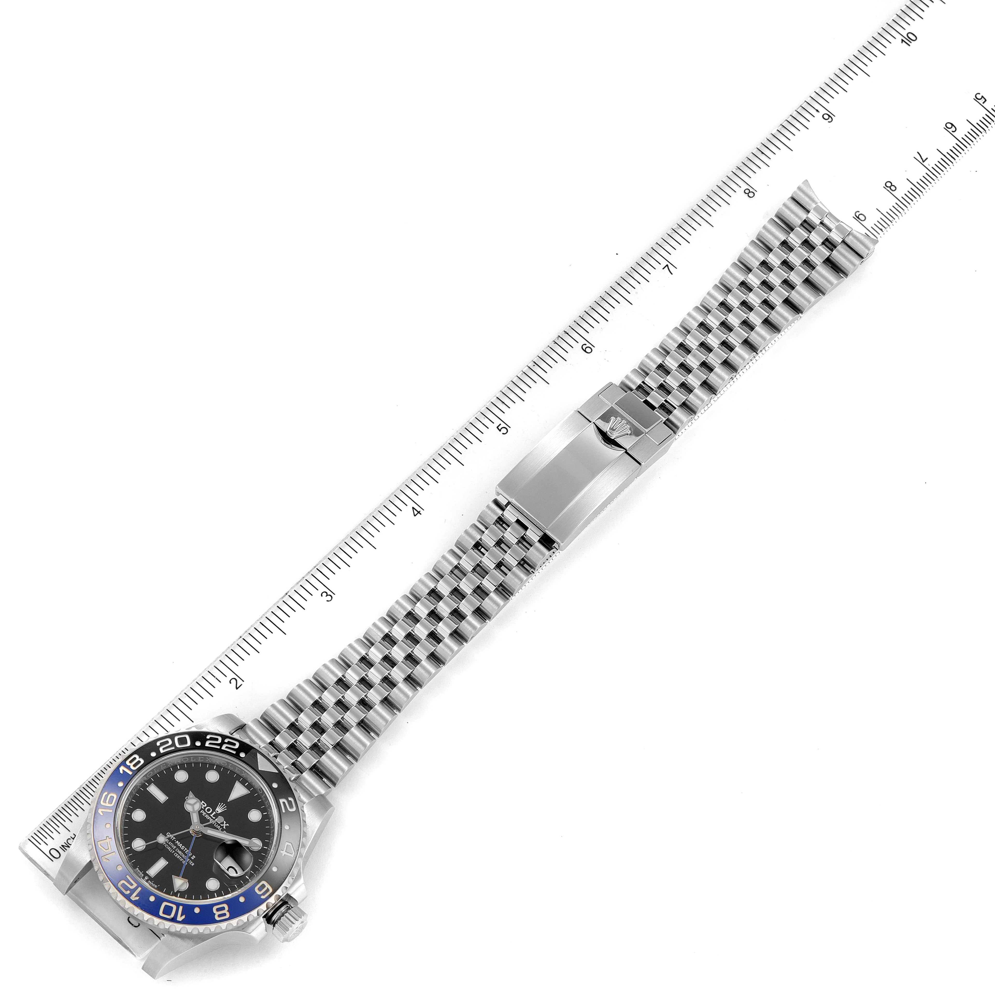 Rolex GMT Master II Black Blue Batman Batgirl Mens Watch 126710 Box Card