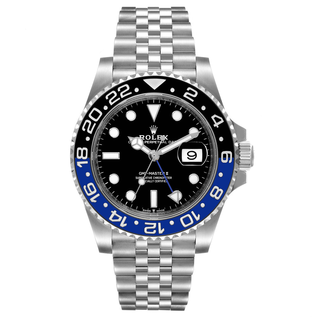 Rolex GMT Master II Black Blue Batman Batgirl Mens Watch 126710 Box Card
