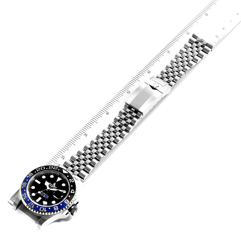 Rolex GMT Master II Black Blue Batman Jubilee Mens Watch 126710 Box Card