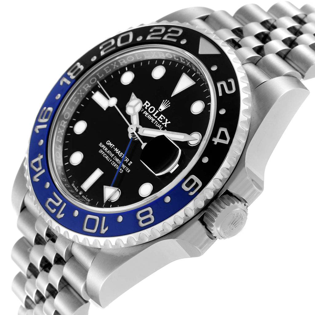 Rolex GMT Master II Black Blue Batman Jubilee Mens Watch 126710 Box Card