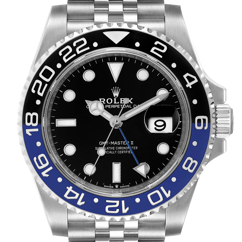 Rolex GMT Master II Black Blue Batman Batgirl Mens Watch 126710 Unworn