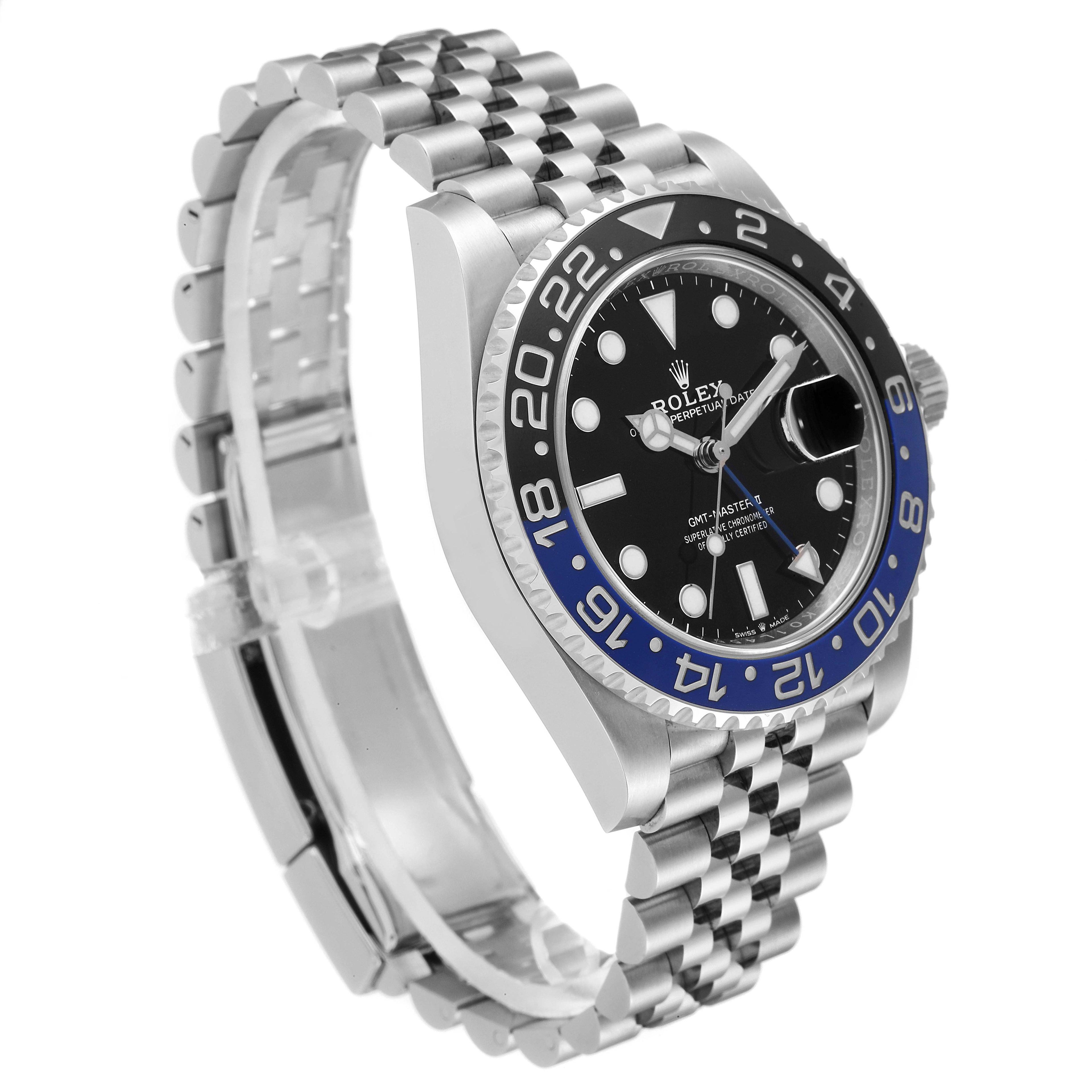 Rolex GMT Master II Black Blue Batman Batgirl Mens Watch 126710 Unworn
