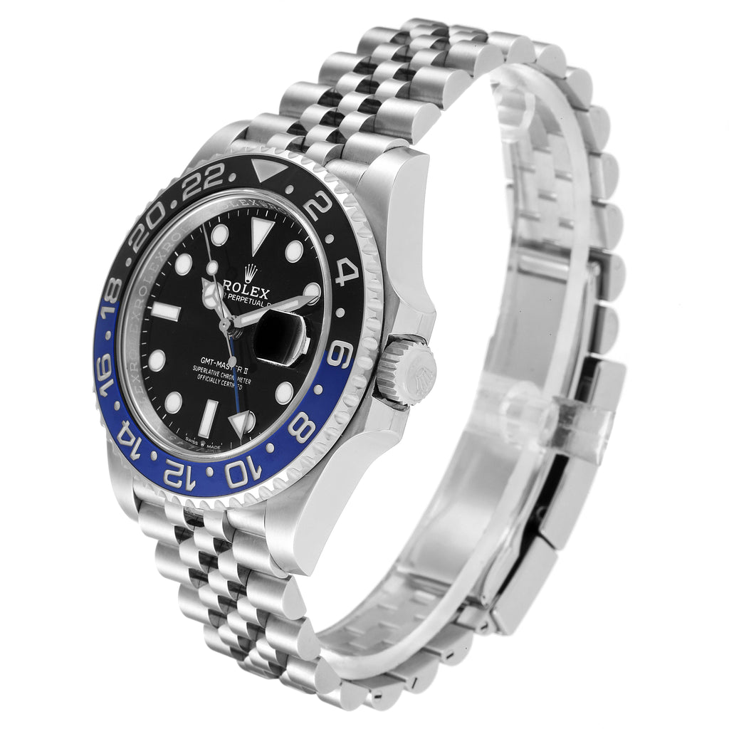 Rolex GMT Master II Black Blue Batman Batgirl Mens Watch 126710 Unworn
