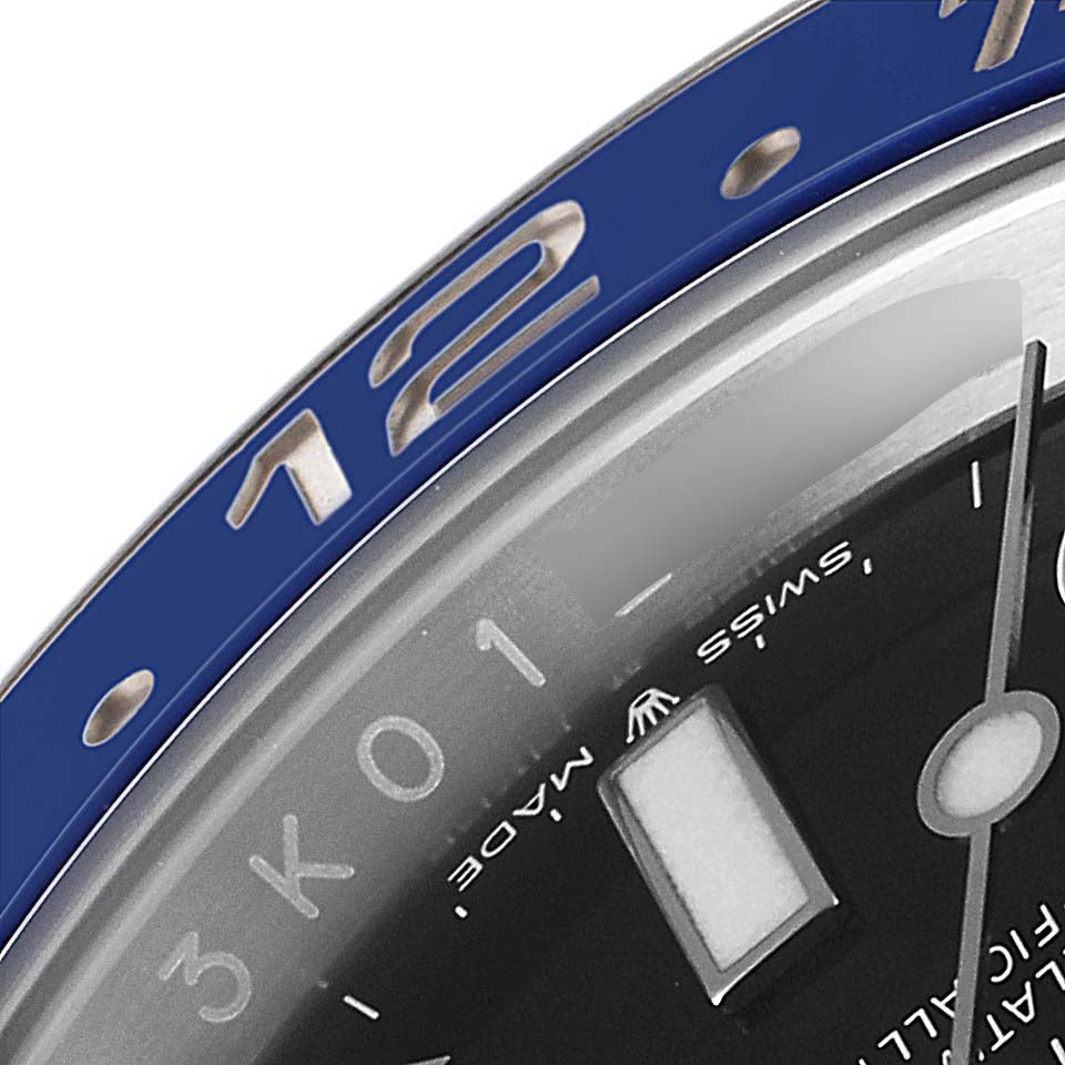 Rolex GMT Master II Black Blue Batman Batgirl Mens Watch 126710 Unworn