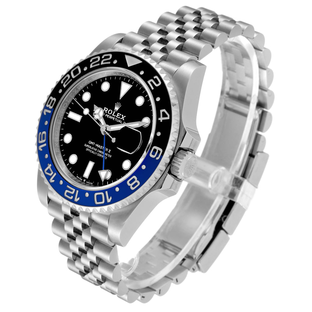 Rolex GMT Master II Black Blue Batman Jubilee Mens Watch 126710 BLNR Unworn