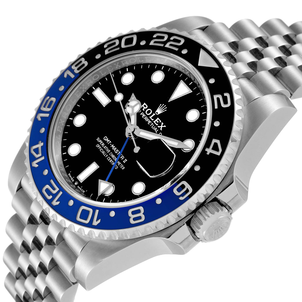 Rolex GMT Master II Black Blue Batman Jubilee Mens Watch 126710 BLNR Unworn
